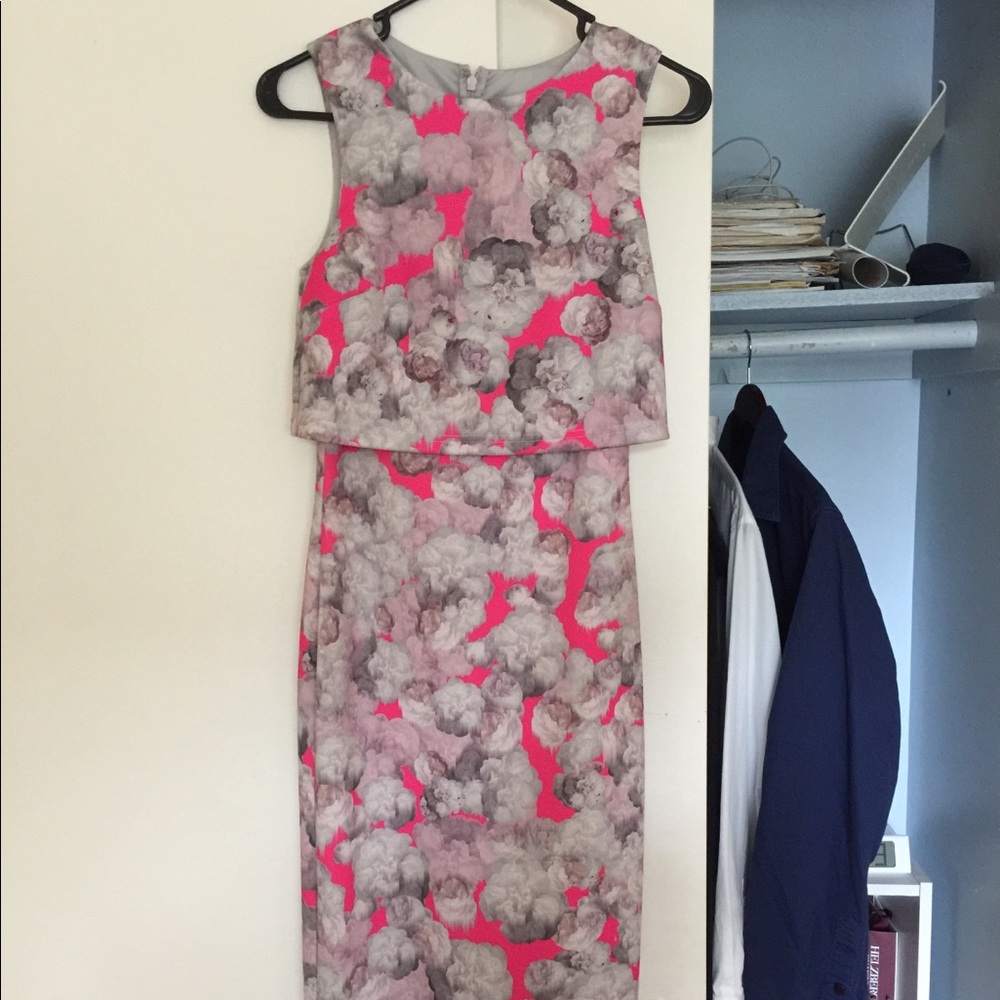 ASOS floral crop top dress